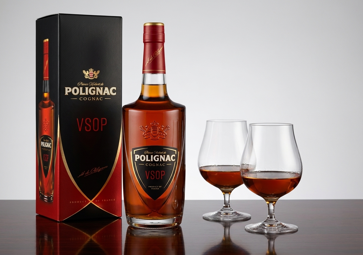 POLIGNAC VSOP served with Cognac glasses