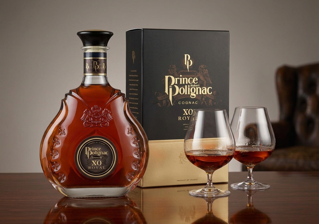 POLIGNAC XO ROYAL served with Cognac glasses